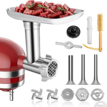 Stand Mixer Meat Grinder Attachment - Stainless Steel, Sausage Stuffer